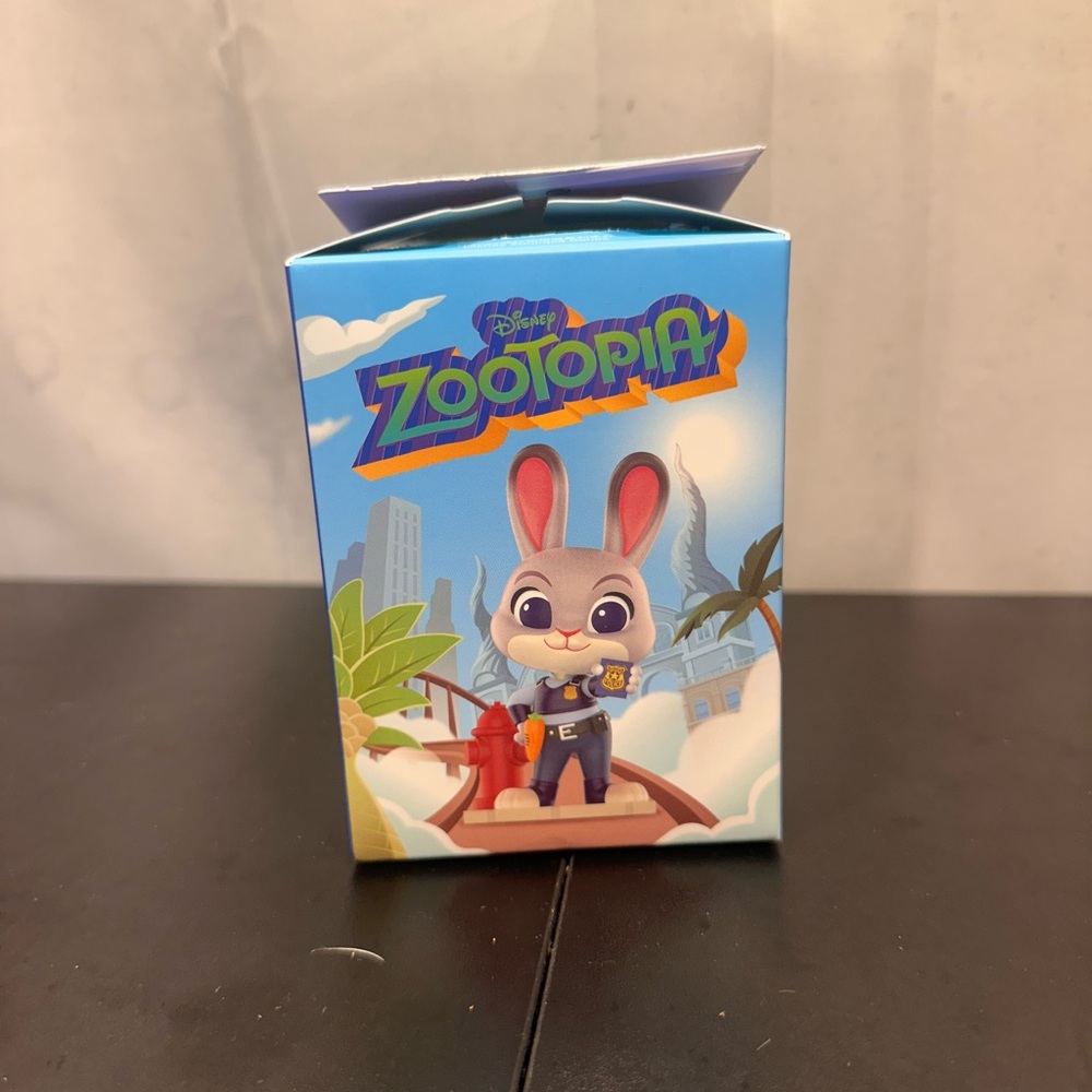 POP MART Zootopia Bunny Figure with Blue and Red Accents